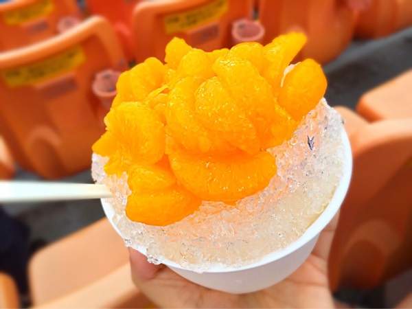 夏にピッタリ！横浜スタジアムの名物グルメ「みかん氷」を食べてきた