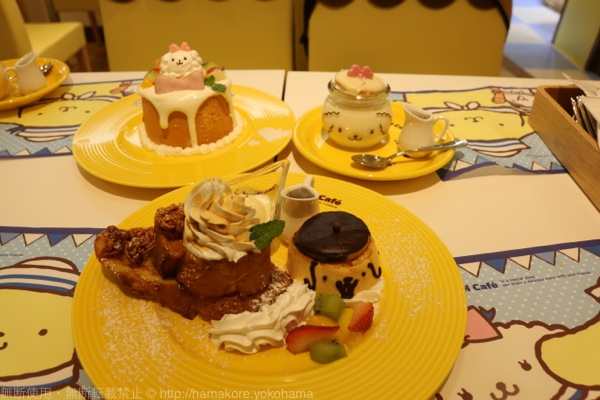 ポムポムプリンカフェ横浜店 初日の待ち時間・内装・横浜限定メニュー 