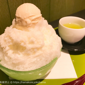 横浜高島屋「清月堂」のかき氷・氷ミルクが美味しすぎ！上も下もミルクたっぷり