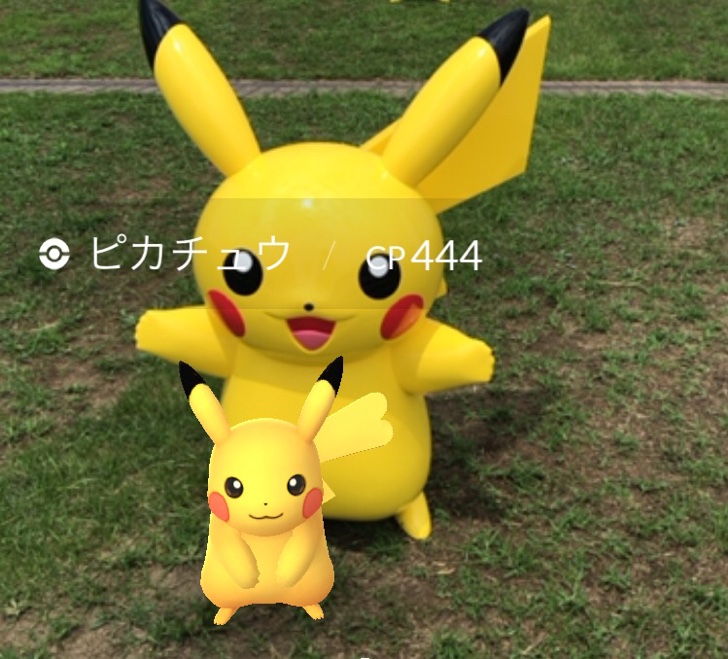 ピカチュウ大量発生チュウ！のピカチュウとポケモンGOのピカチュウを