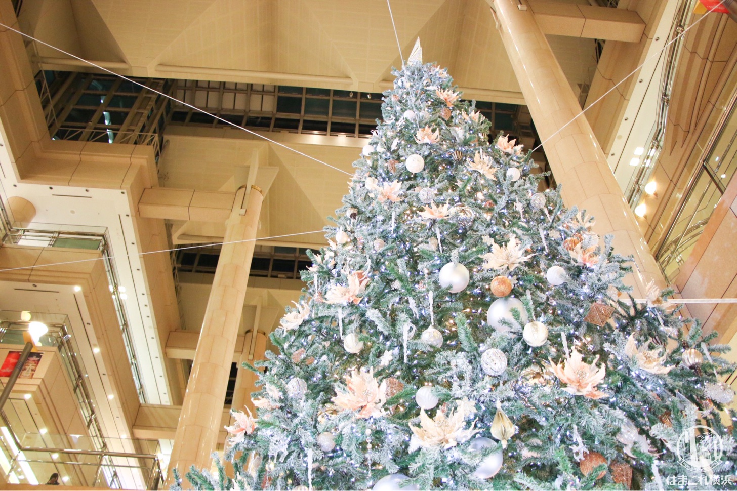   クリスマスツリー 2018 2018年 横浜 ランドマークプラザのクリスマスツリーは降雪復活