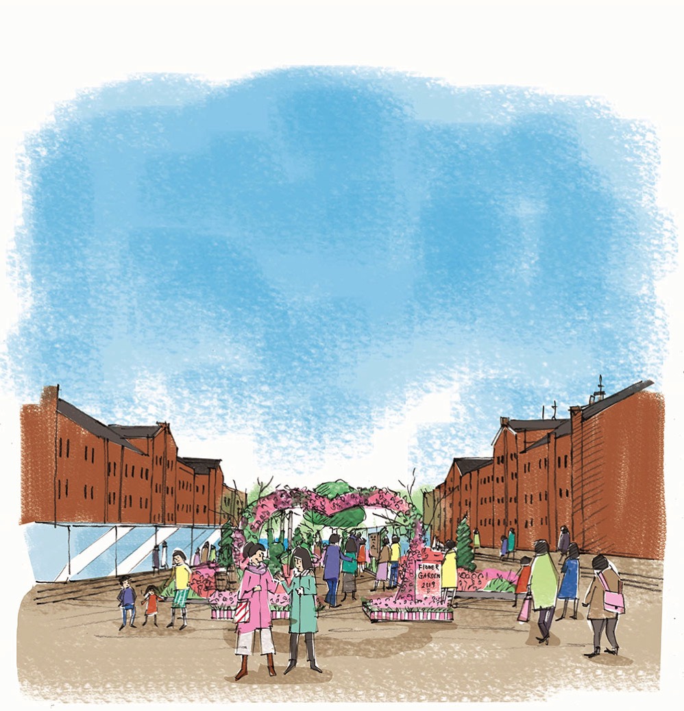 フラワーガーデン2019、横浜赤レンガ倉庫で開催！マーガレットの丘や