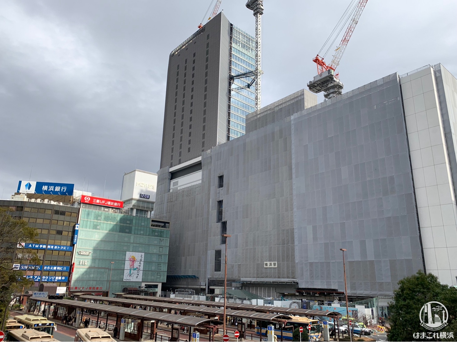 2019年1月 横浜駅西口 駅ビル完成までの様子 [写真掲載] | はま