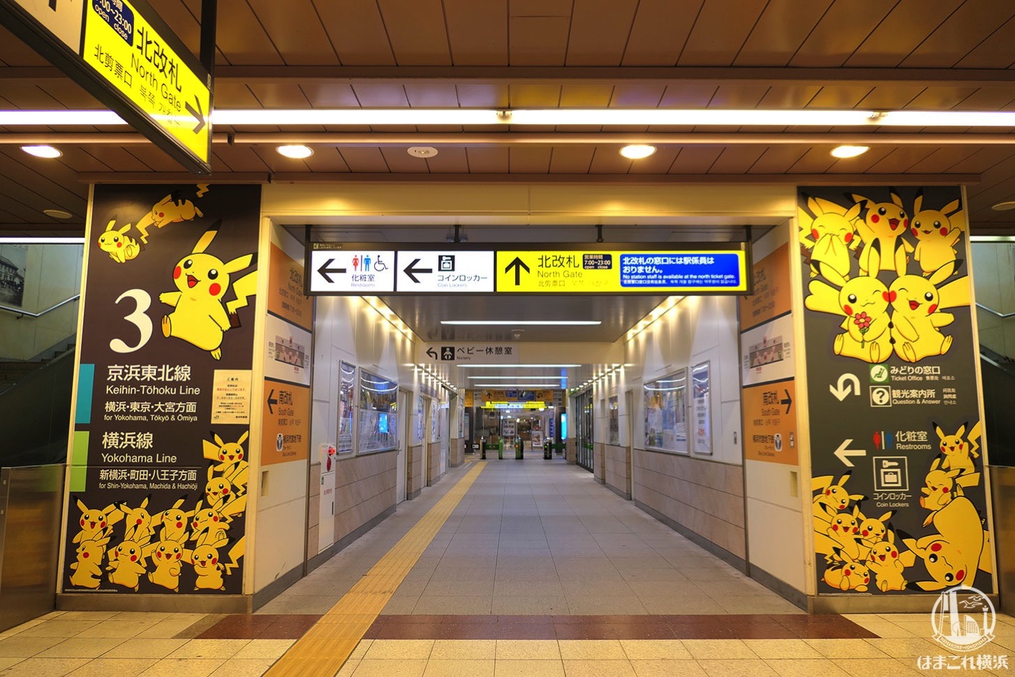 19年 桜木町駅のピカチュウ装飾 ピカブイ撮ってきた ピカチュウ大量発生 はまこれ横浜