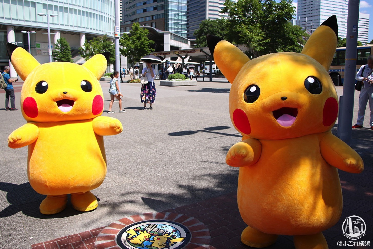 横浜のポケモンマンホール「ピカチュウ」全5種ゲット！場所とデザイン