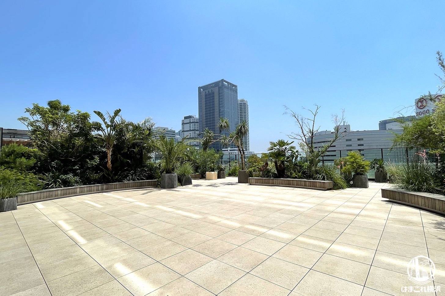 ニュウマン横浜“6階”の屋外庭園