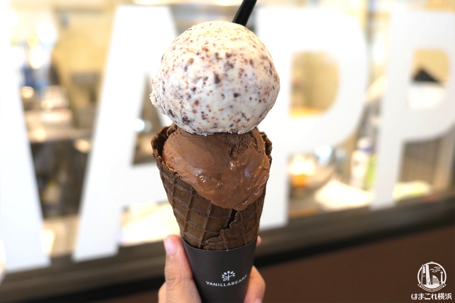 バニラビーンズ横浜ベイサイド限定のチョコアイス“ロイヤルカカオ”は生