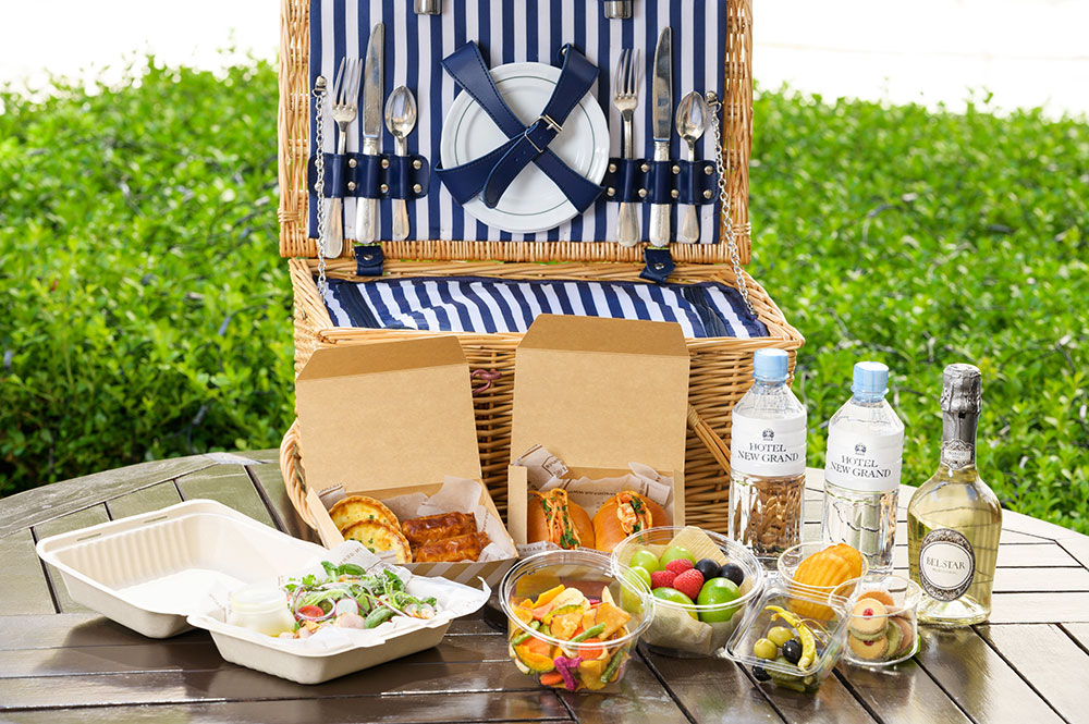 横浜・ホテルニューグランドにテイクアウト「プレミアムピクニックバスケット」新登場！ はまこれ横浜