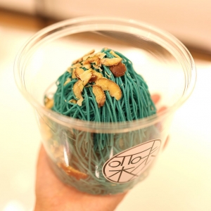 和栗モンブラン専門「栗歩」そごう横浜店で絞り立ての“青いモンブラン”食べてみた！