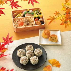 崎陽軒「秋穫シリーズ」発売！きのこシウマイやおべんとう、焼き芋の月餅