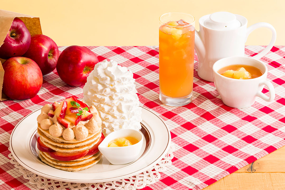 エッグスンシングス「りんごと紅茶のパンケーキ」限定販売！横浜みなとみらい店