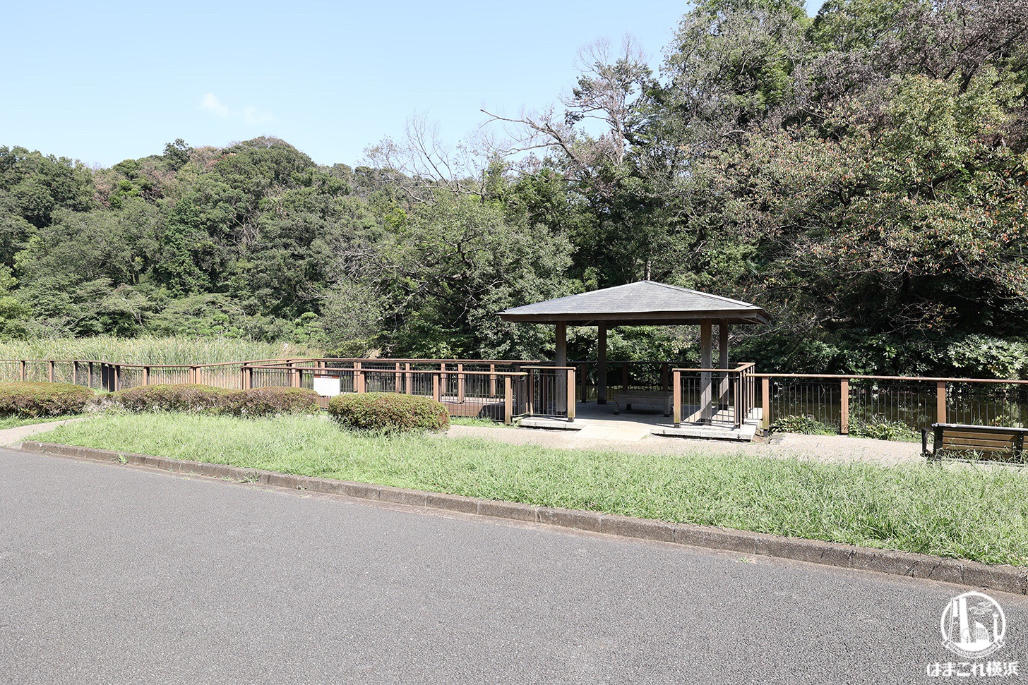 久良岐公園で見つけた休憩スペース