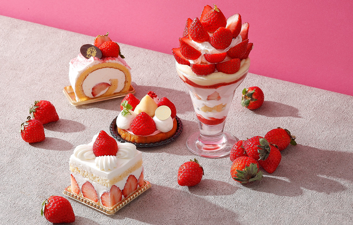 横浜・ホテルニューグランド「いちごフェア」開催！国産苺の贅沢パフェやケーキ、ロールケーキ