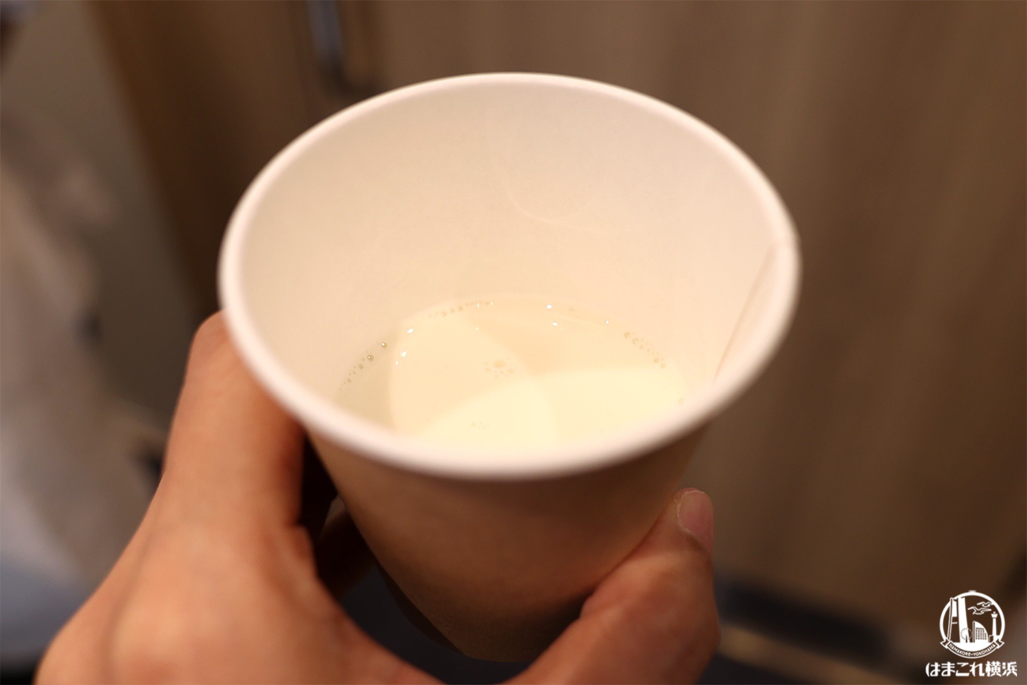 豆乳スタンド「ソイスペース」試飲した豆乳ドリンク（プレーン）
