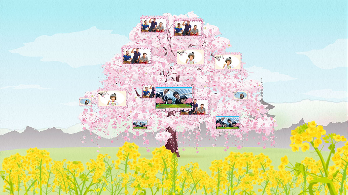 デジタル桜メッセージボード