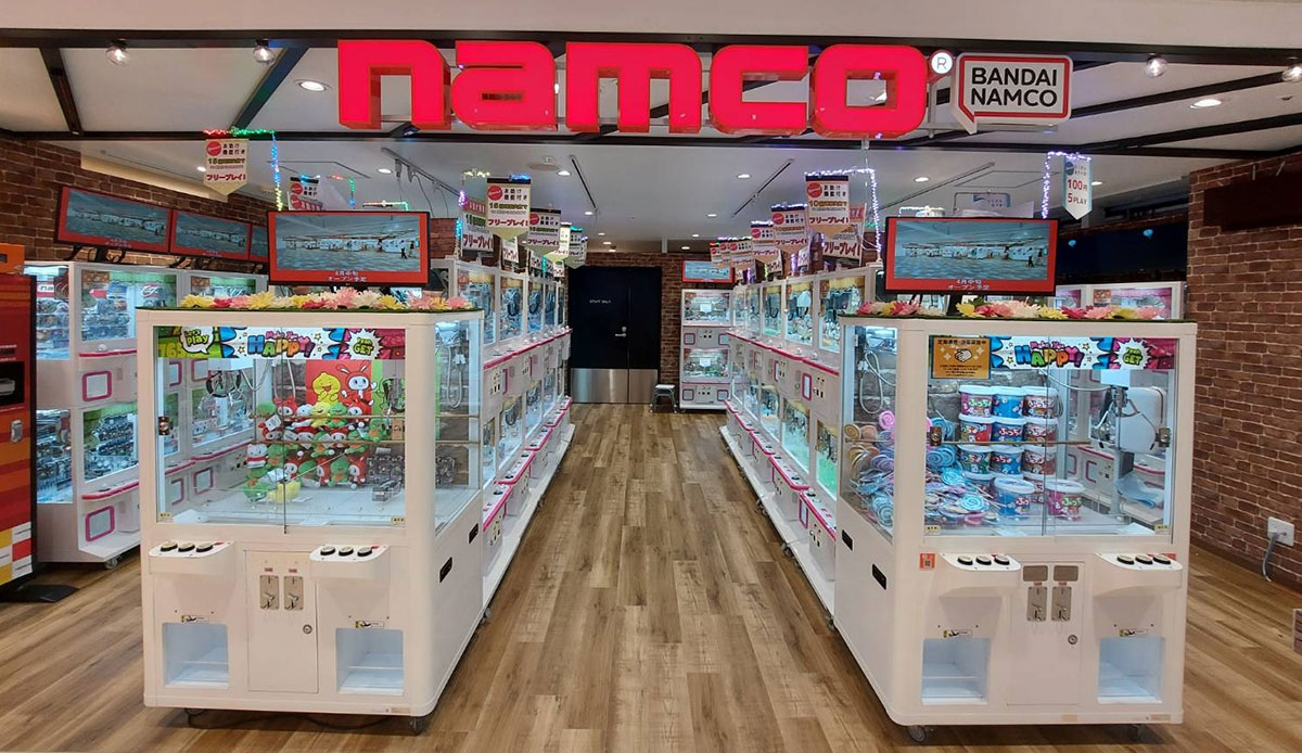 アミューズメント施設「namco横浜ビブレ店」クレーンゲーム機のみで構成