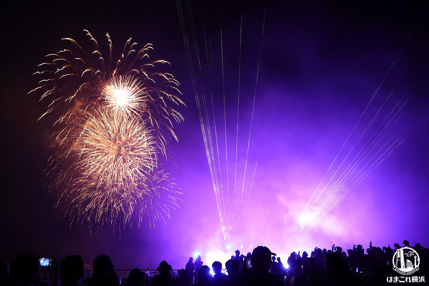 横浜開港祭の花火「ビームスペクタクルinハーバー」圧巻の演出に大興奮！花火と光と音の融合