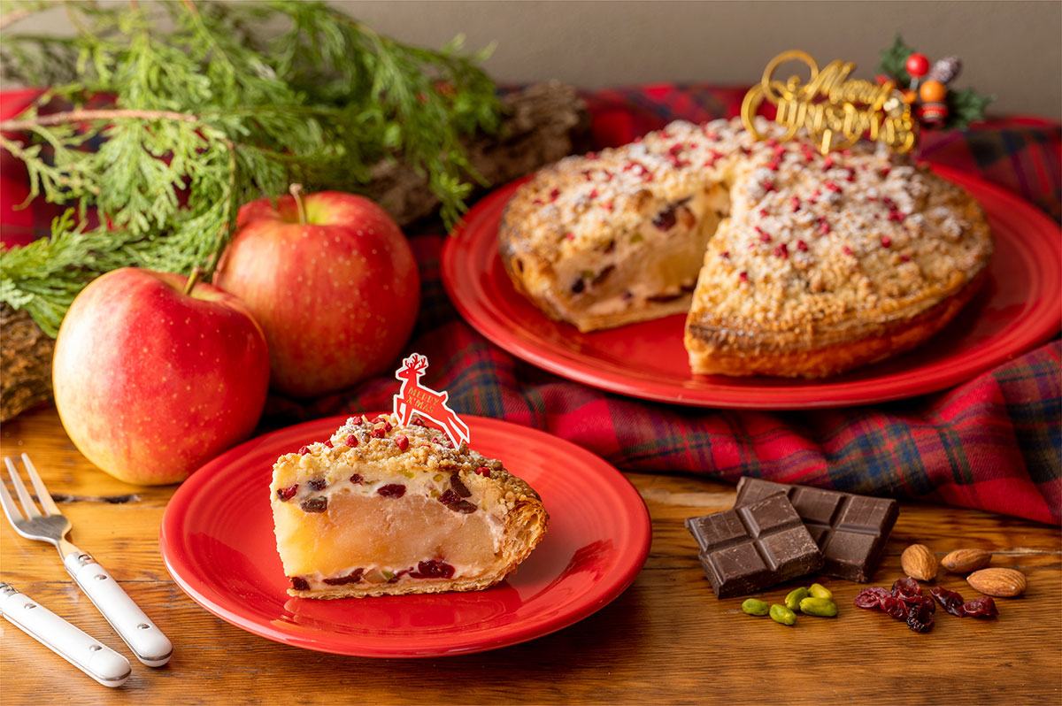 グラニースミスにクリスマス限定のチーズクランブル×チョコレートのアップルパイ登場！