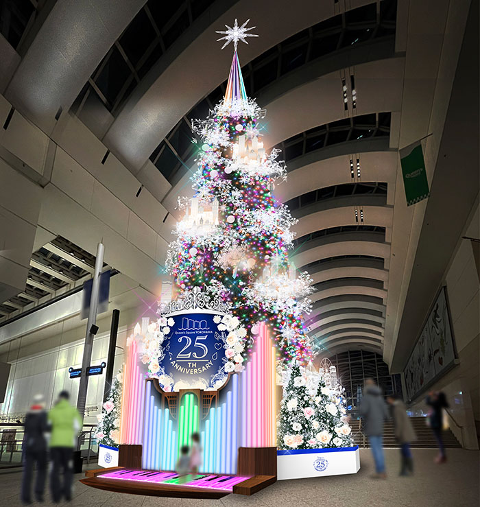 2022年クイーンズスクエア横浜「カナデル・クリスマス」光と音のツリー登場！