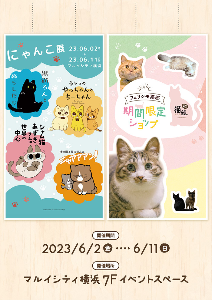 マルイシティ横浜「にゃんこ展」＆「フェリシモ猫部」イベント同時開催！