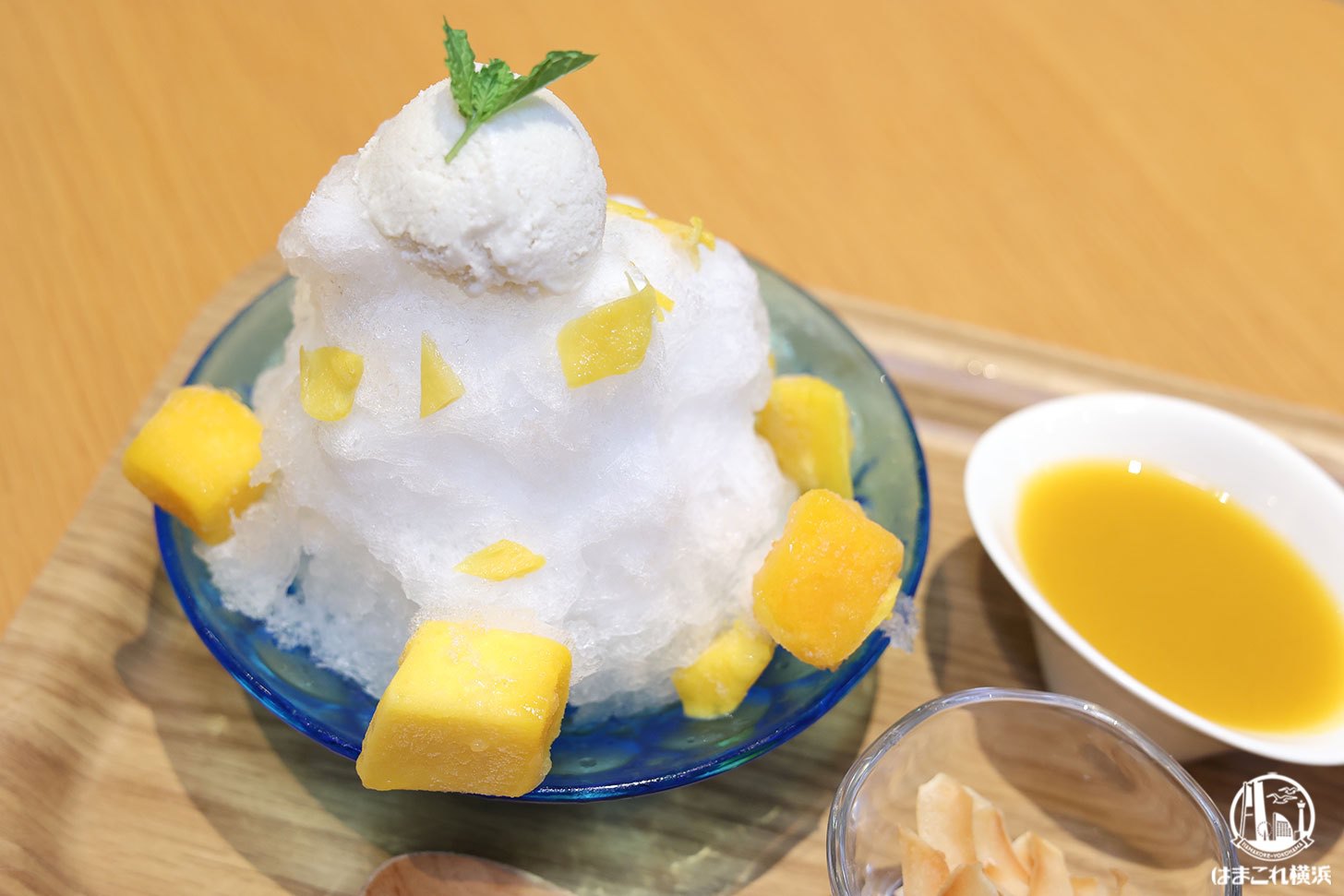 横浜・馬車道のハイショップカフェで念願のかき氷！中までこだわる食感豊かなマンゴーヨーグルト