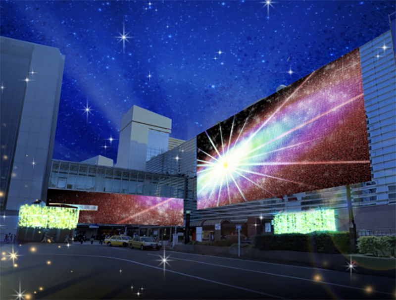 ヨコハマイルミネーション2023 横浜駅西口で開催！“宇宙空間”をテーマに夜空をドラマチックに演出