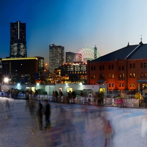 アートリンクin横浜赤レンガ倉庫2023-2024開催！みなとみらいの夜景の中でアイススケート