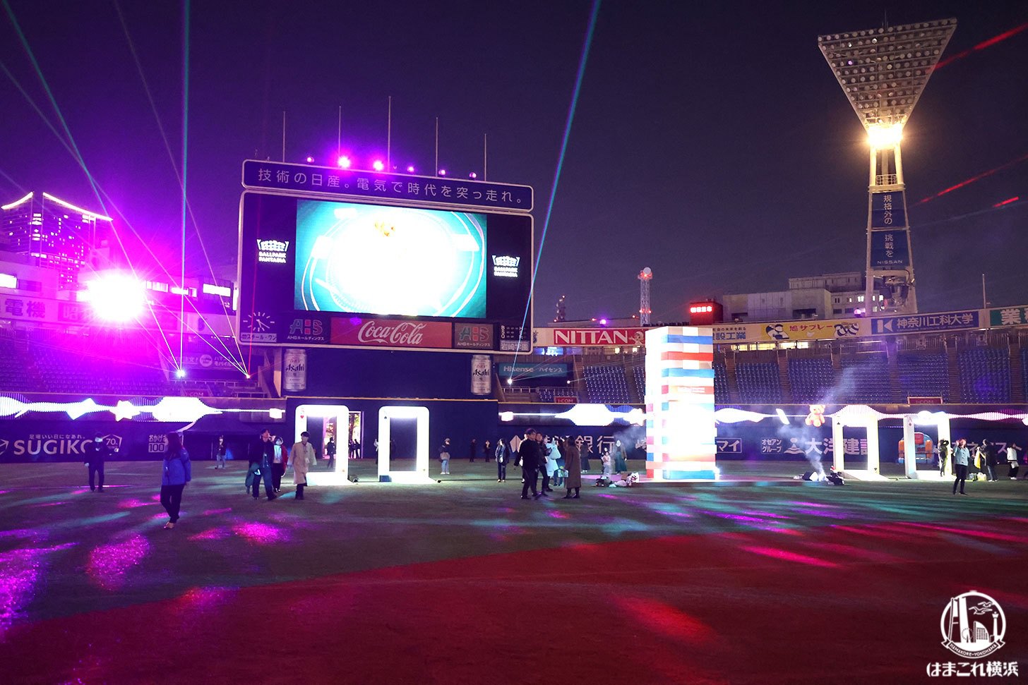 横浜スタジアム「ボールパークファンタジア」2023年は昼夜で異なる空間演出！音楽と光のイルミネーション体験