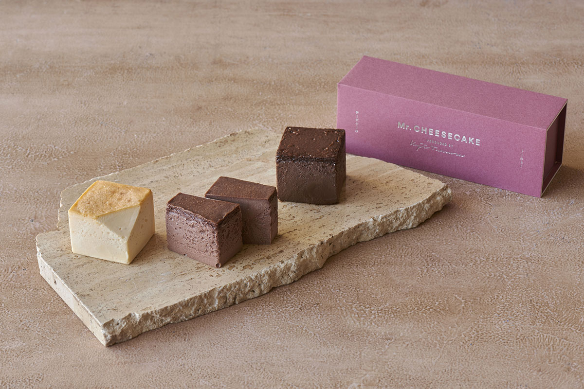 Mr. CHEESECAKE assorted 3-Cube Box Chocolat