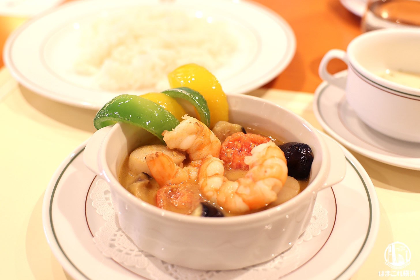 海老と帆立のココナッツミルクカレー