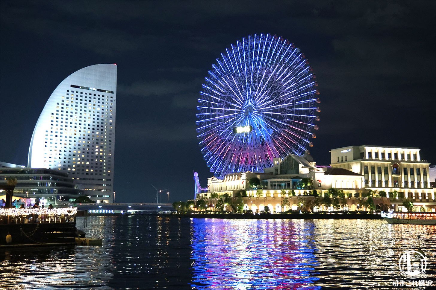 横浜の大観覧車に巨大スライム出現中！夜にあらわれる今だけのライトアップで特別な景観を