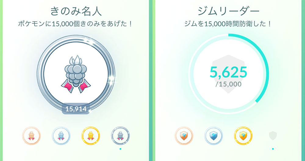 ジムに関するプラチナメダルのミッション