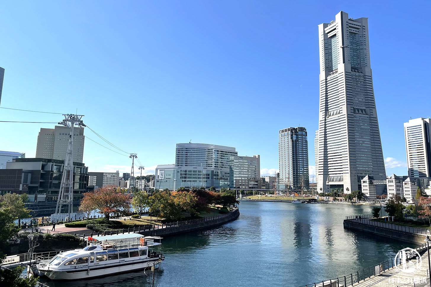 みなとみらいの全景（運河パーク）