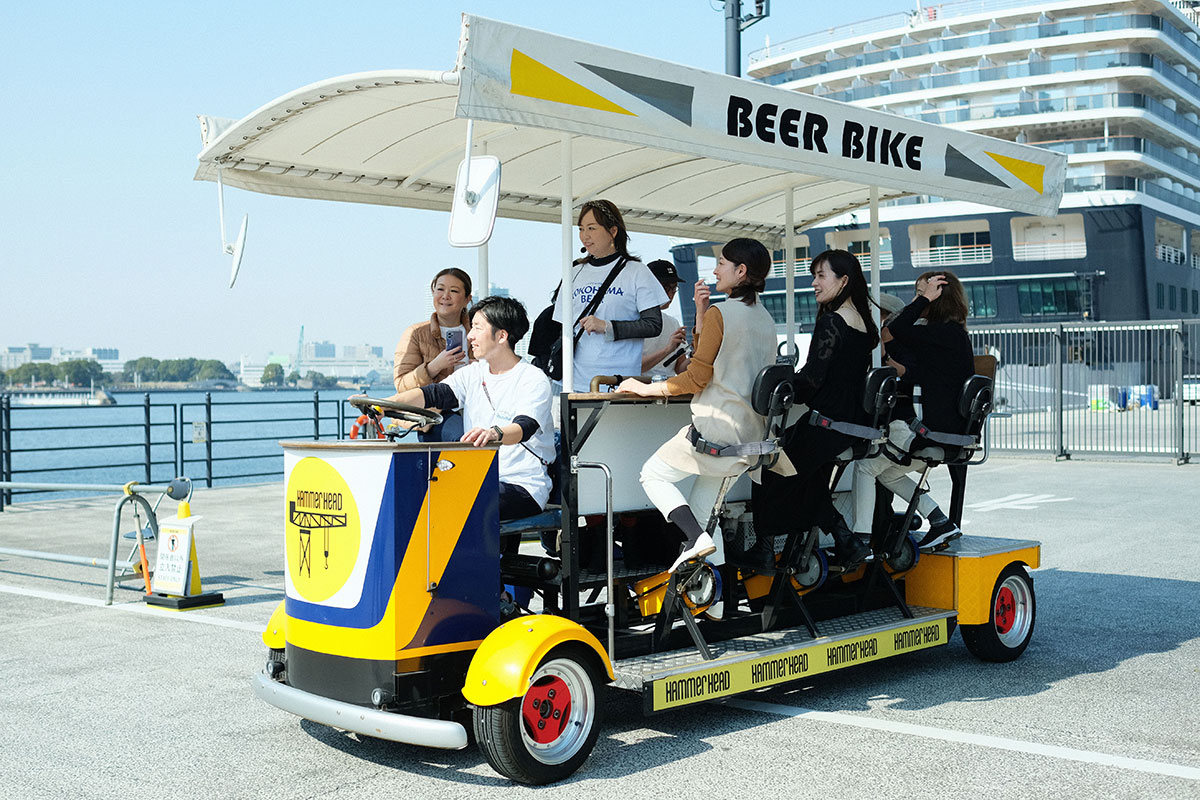 横浜ビアバイクから新ツアー登場！生演奏×景観、ブルワリー見学やビールティスティングも