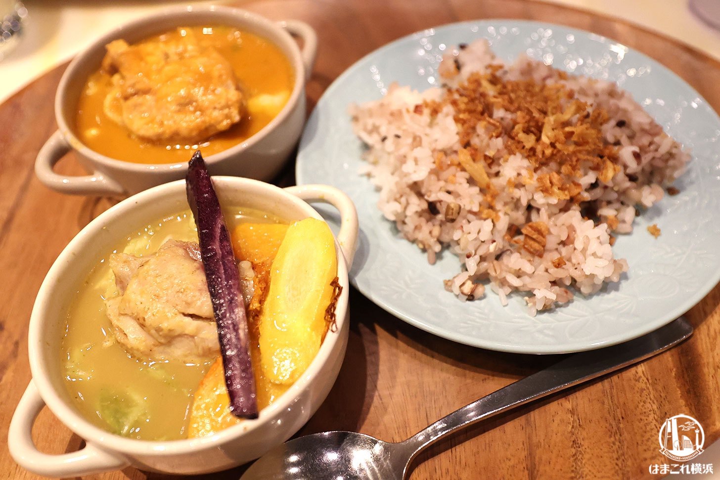 ハーフ＆ハーフのスープカレー