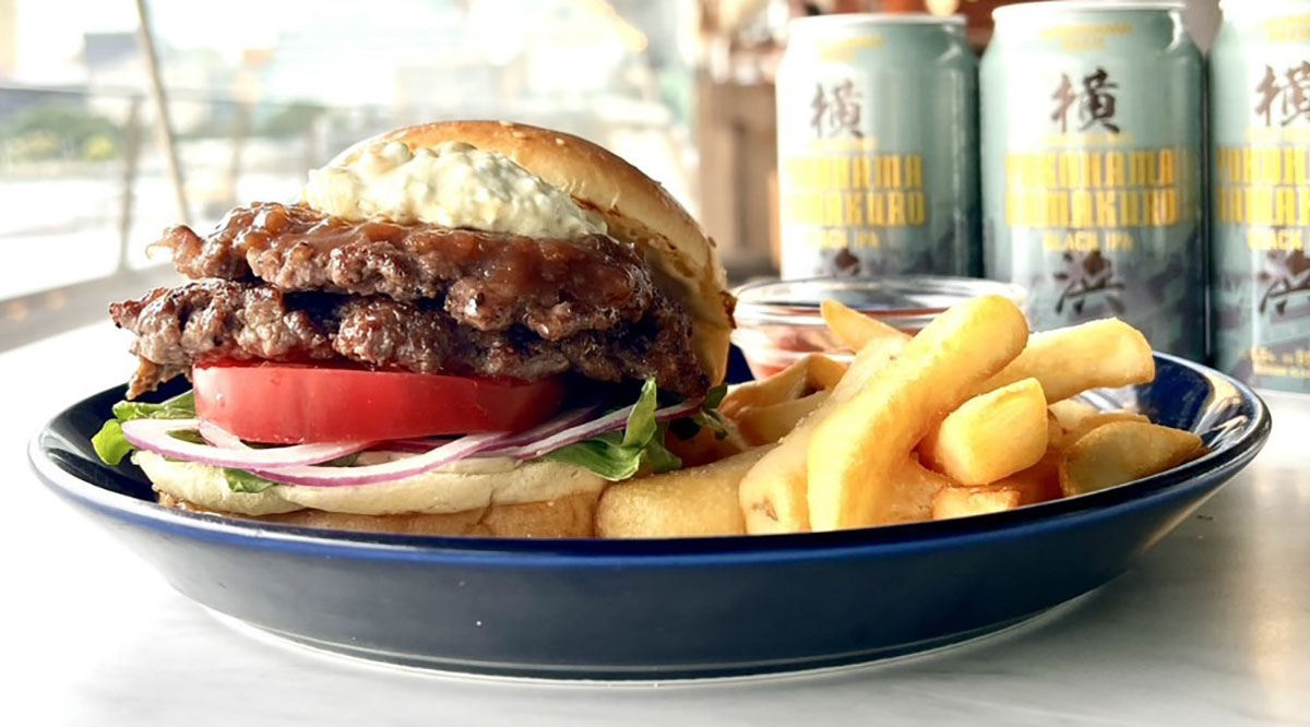 横浜ビールBBQソース＆フレッシュホップバーガー フレンチフライ