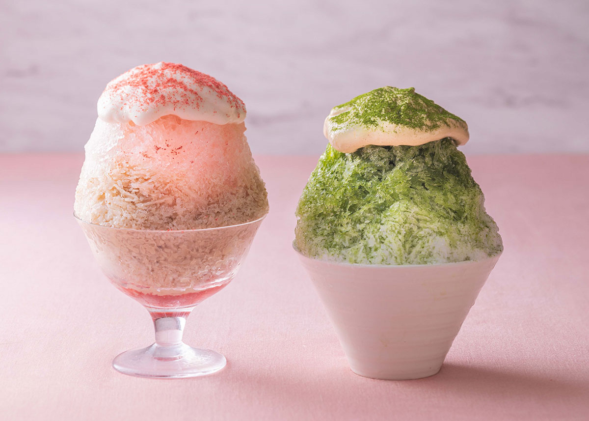 横浜ベイホテル東急「ソマーハウス」深層天然水かき氷が夏限定登場！桃と抹茶2種の贅沢な味わい