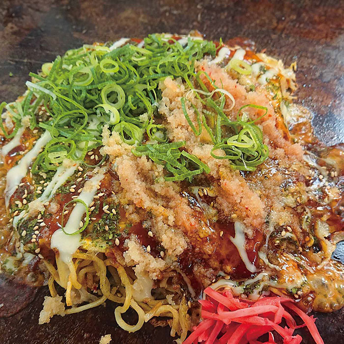 もちチーズ明太お好み焼き