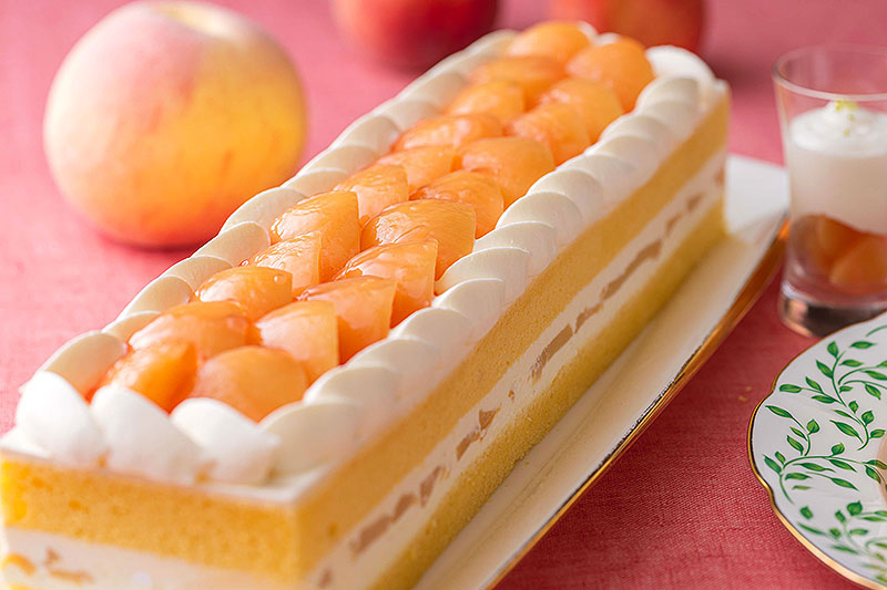 桃のショートケーキ