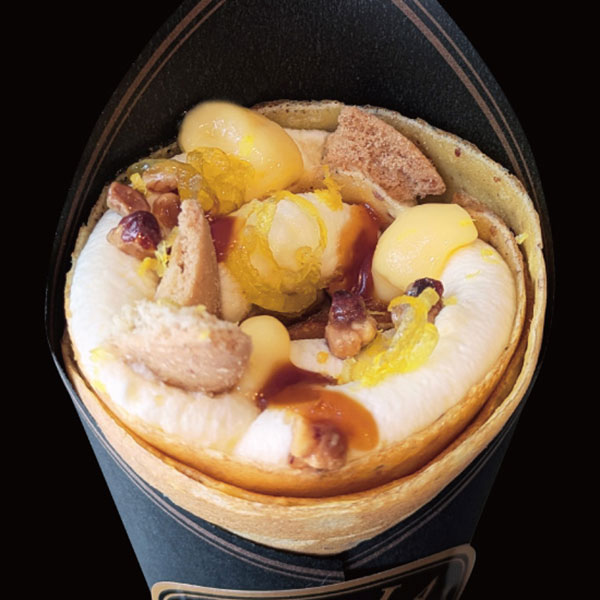 レモンと塩バターキャラメルのクレープ