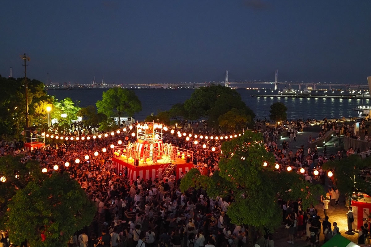 2025年「みなとみらい大盆踊り」臨港パークで8月29日と30日に開催！海風に吹かれながら夏の納涼