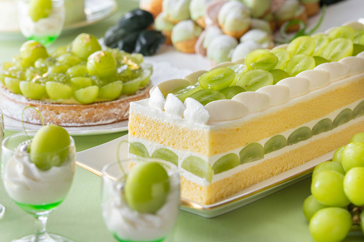 シャインマスカットのショートケーキなど