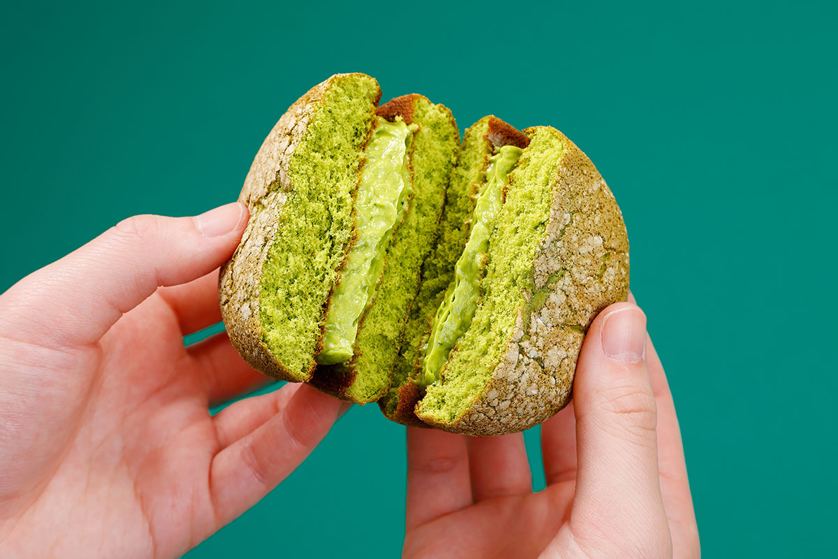 ふんわりパンケーキサンド 静岡抹茶