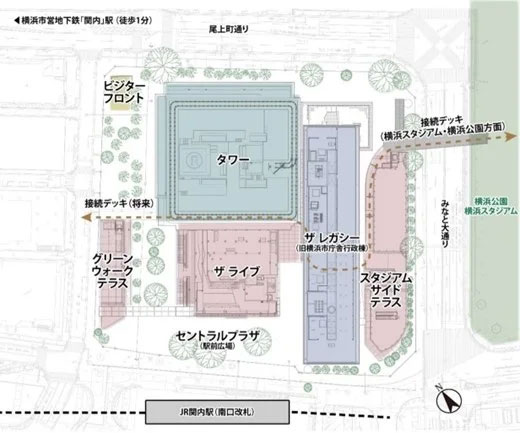 BASEGATE横浜関内 全体マップ