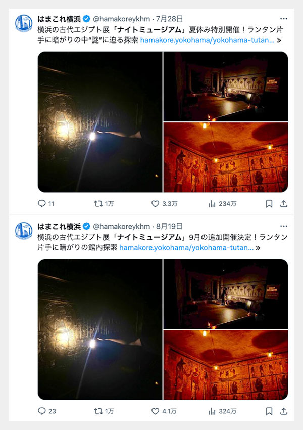 SNSの反響画面