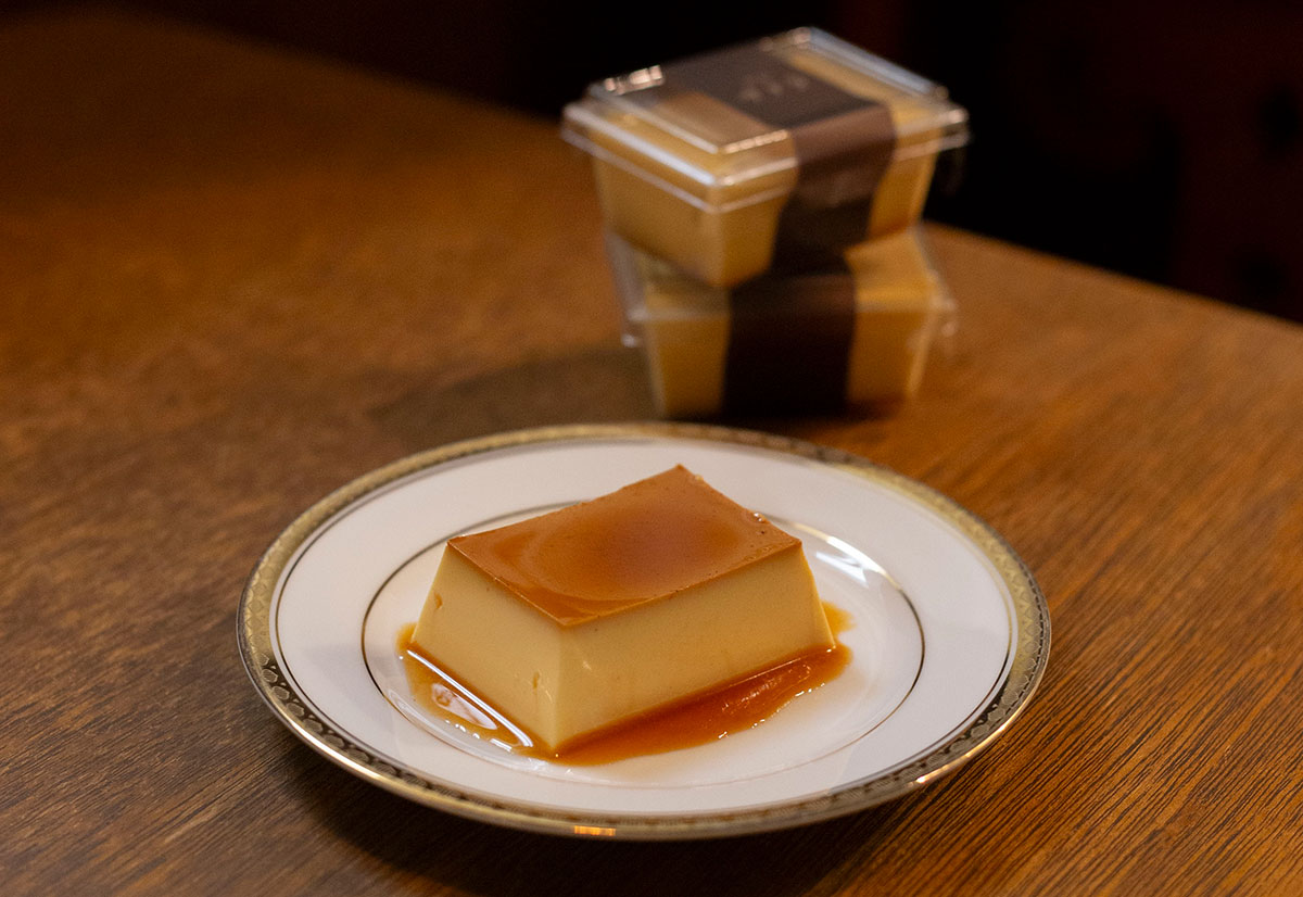 喫茶サテラのプリン（カップ）