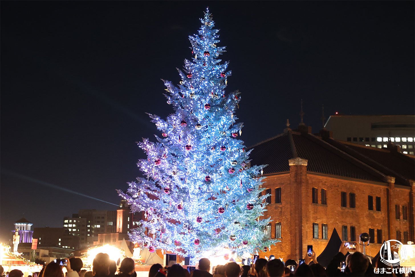 巨大クリスマスツリー 光の演出