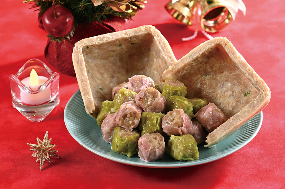 崎陽軒のシウマイ中からゴロっと「おうちでジャンボシウマイ mini」クリスマス限定発売!