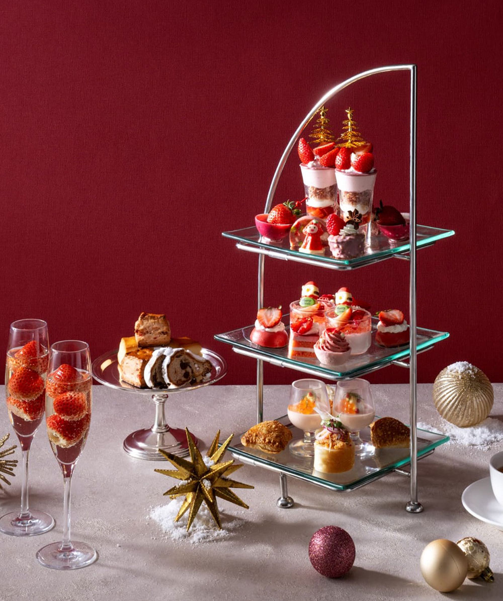 いちごとルビーショコラのアフタヌーンティー ~クリスマスバージョン~