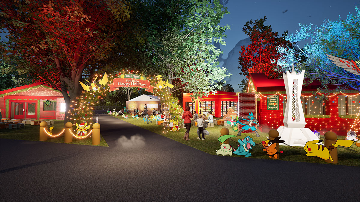 横浜赤レンガ倉庫「ポケモンハッピーホリデー」開催！ピカピカ“ほうでん”ツリーやクリスマス衣装のピカチュウ